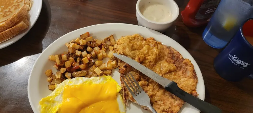 Fried Pork Chop Breakfast